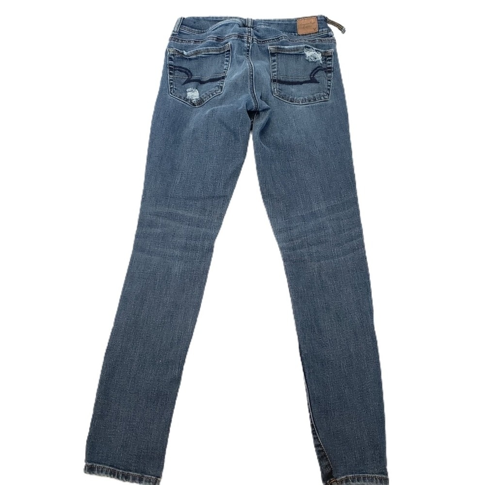 AE Super Stretch‎ Destroyed Skinny Jeans Size 2